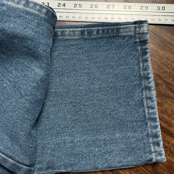 Vintage Y2K Wrangler Light Wash Jeans Skater Fade 34 X 30 Straight - Picture 7 of 8